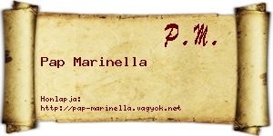 Pap Marinella névjegykártya
